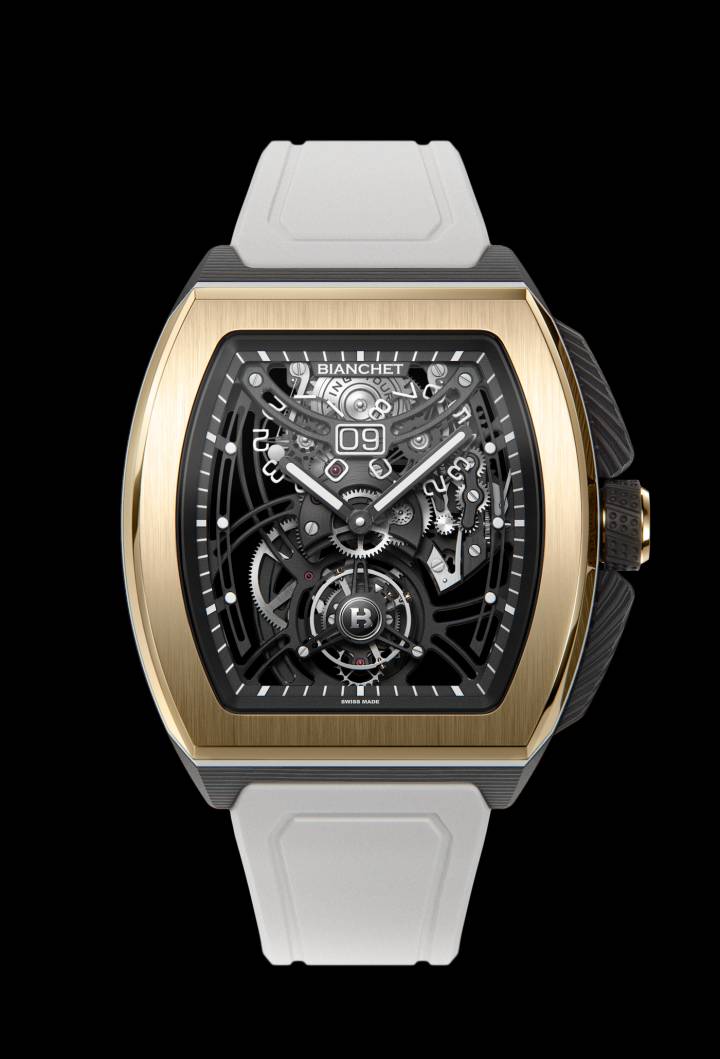 Bianchet Hybrid Gold edición del Grande Date and Sport GMT Tourbillon