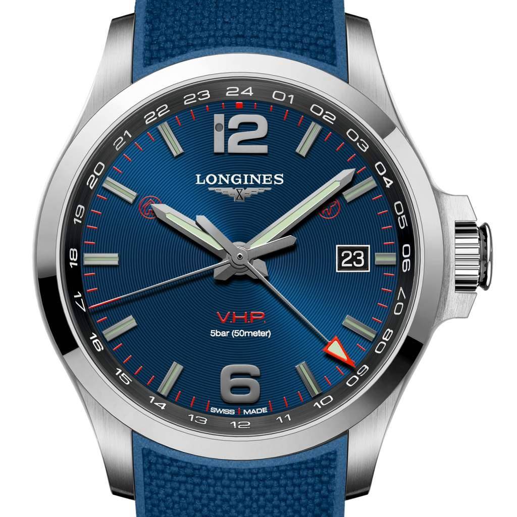 Conquest V.H.P. GMT flash setting de Longines