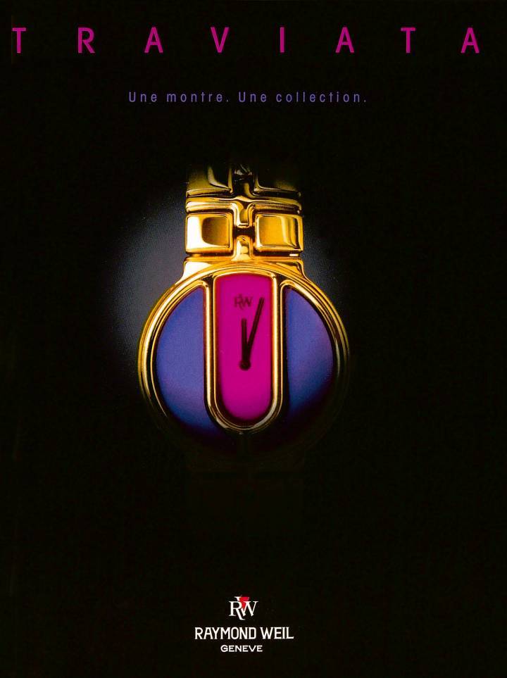Anuncio de Raymond Weil de la década de 1990. ©Archivos Europa Star