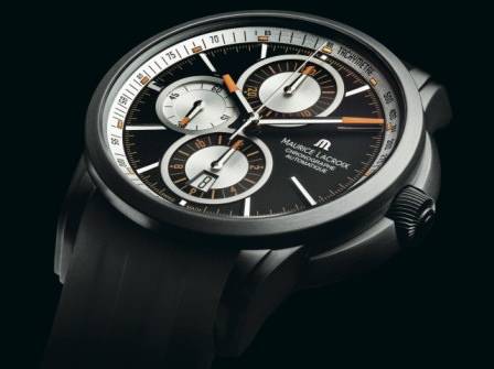 Pontos Chronograph Sport Full Black y Titanium. El espíritu de la alta tecnología y la talla deportiva, por Maurice Lacroix 
