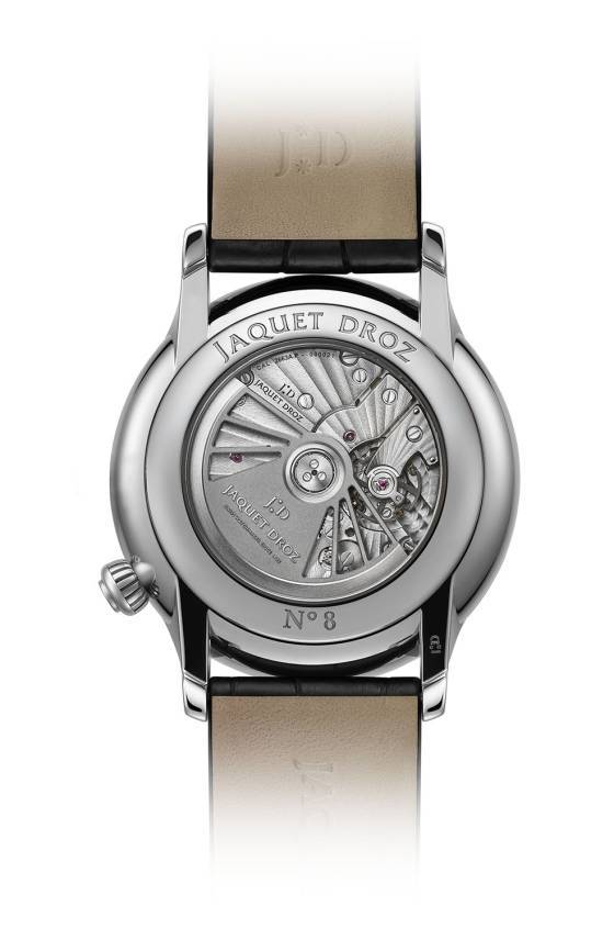 Jaquet Droz, negro y descentrado