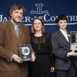 De izquierda a derecha: Emir Kusturica, Isabelle Gervais y Pauline Etienne