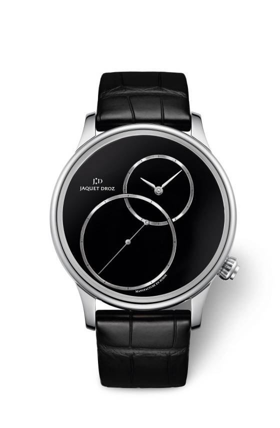 Jaquet Droz, negro y descentrado