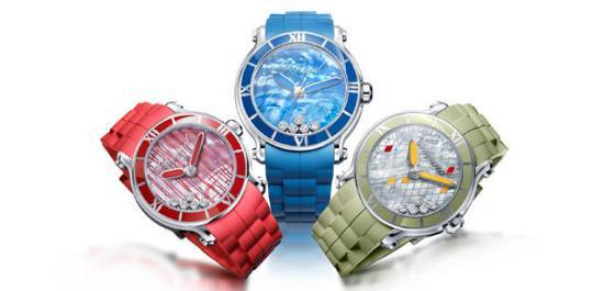 Chopard: Happy Sport XL en colores fuertes y picantes 