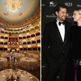 Izquierda: El Teatro La Fenice (Venecia) - Derecha: Joshua Jackson & Diane Kruger luciendo la Jaeger-LeCoultre Joaillerie 101 Watch
