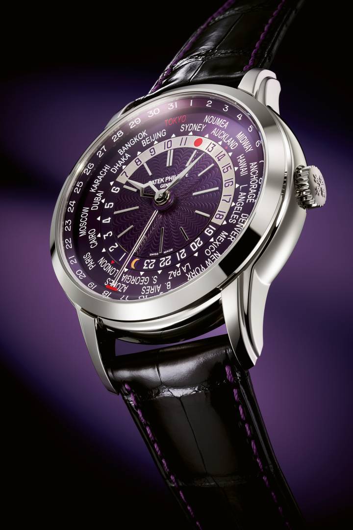 Referencia de hora mundial 5530G-010 Edición limitada Tokio 2023 (300 piezas), ultrafino, automático, indicador de fecha sincronizado con la hora local (patentado por primera vez en el mundo), gobernado por un sistema diferencial innovador y patentado (70 componentes).