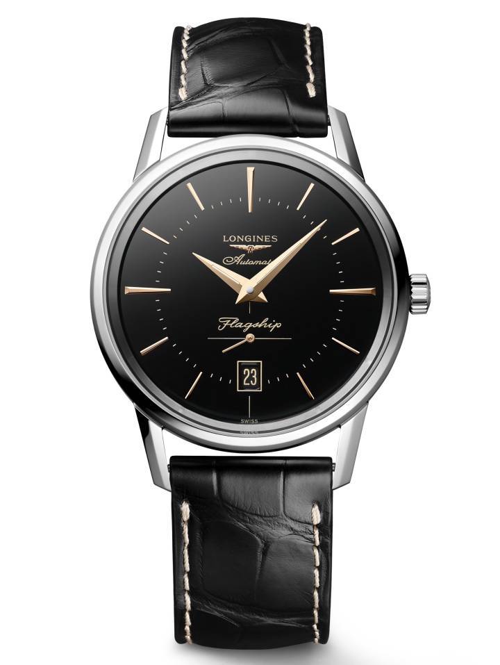Longines: El Flagship Heritage con esfera negra