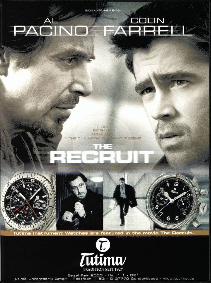 La marca apareció en pantalla en el thriller de espías de 2003 The Recruit, protagonizado por Al Pacino y Colin Farrell.