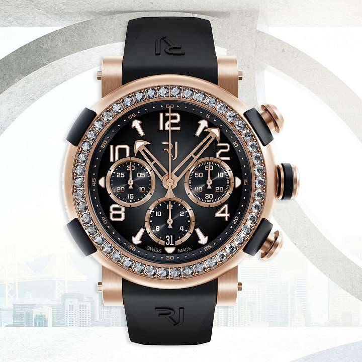 Arraw Chronograph Gold diamonds