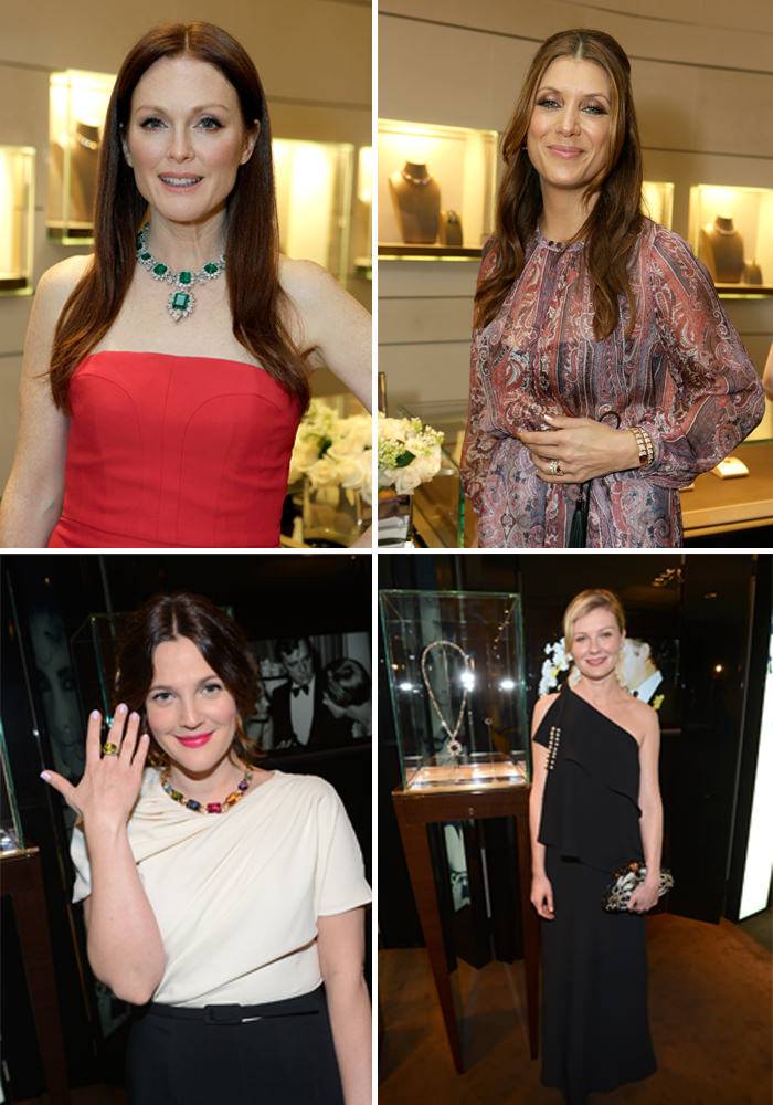 Arriba: Julianne Moore & Kate Walsh - Below: Drew Barrymore & Kirsten Dunst
