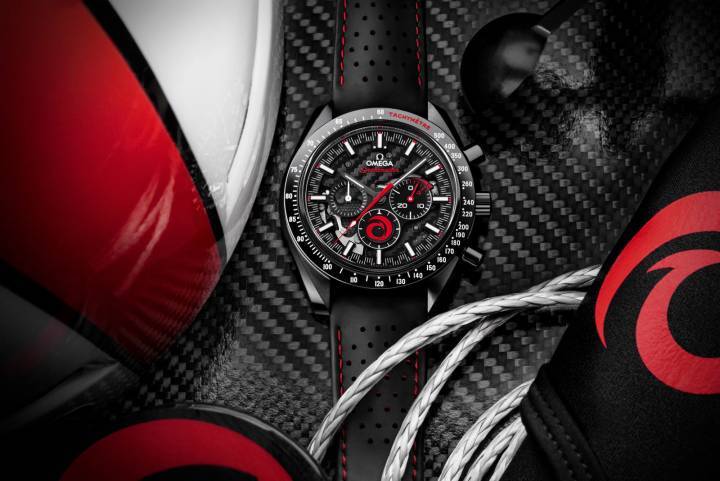 El Speedmaster en los colores del Alinghi