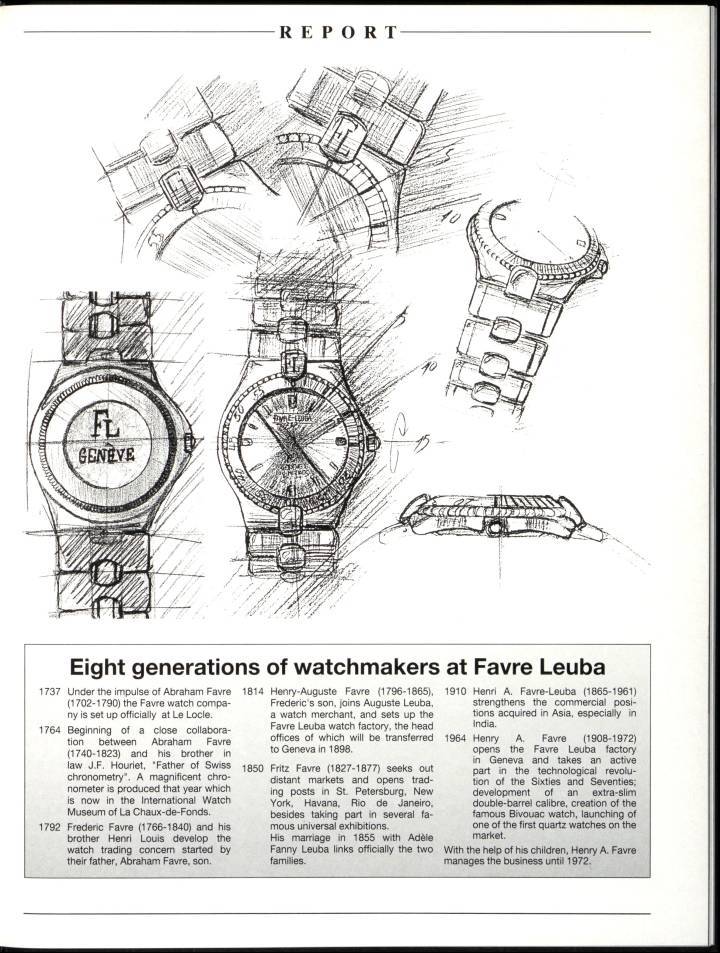 Una historia de Favre Leuba a través de los archivos de Europa Star