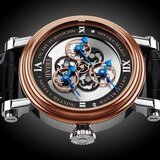 Triad de Speake-Marin es una edición limitada de 88 piezas en acero inoxidable con un bisel en oro rojo de 18K.