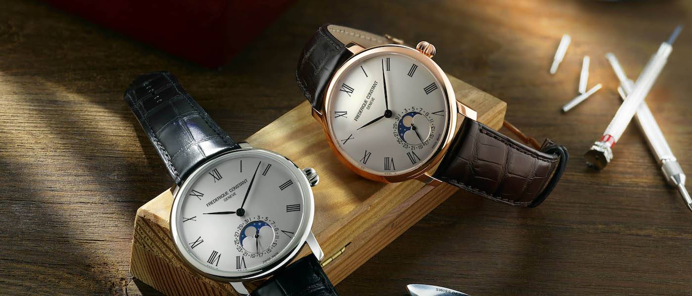 ¿Que hace al Frédérique Constant Slimline Moonphase Manufacture «atemporal»?