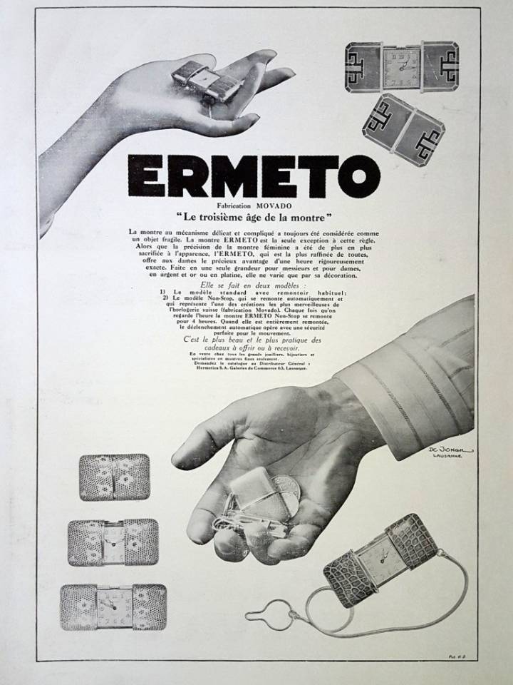 Anuncio vintage del Movado Ermeto 