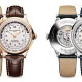 Izquierda: El Capeland Worldtimer en Oro Rojo (18K), Ref: 10107 - Derecha: El Capeland Worldtimer en Acerol, Ref: 10106 ambos de Baume & Mercier