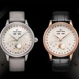 Jaquet Droz Eclipse Models in Mother-of-Pearl (Left) and in Ivory & Enamel (Right)