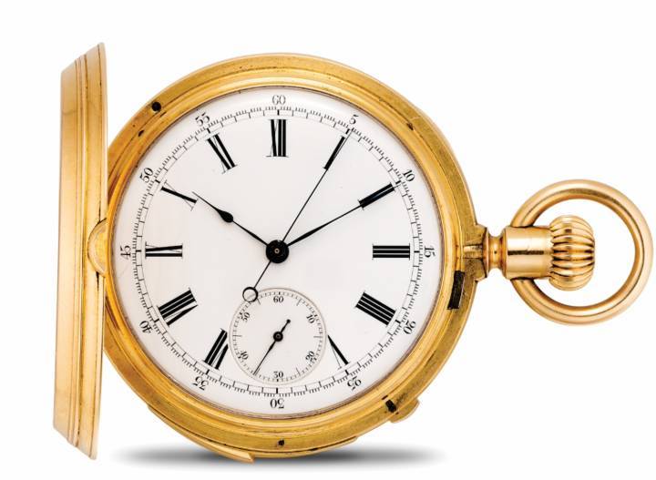 Jamsetji Nusserwanji Tata encargó este reloj de bolsillo Patek Philippe de oro rosa de 18 quilates.