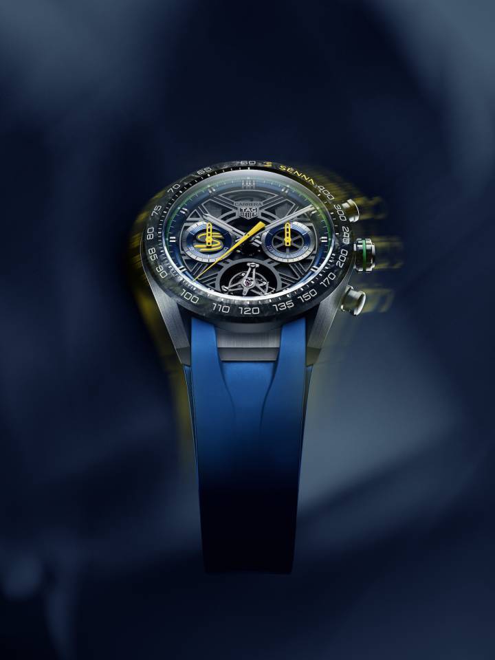 TAG Heuer Carrera Chronograph Tourbillon x Senna edición limitada