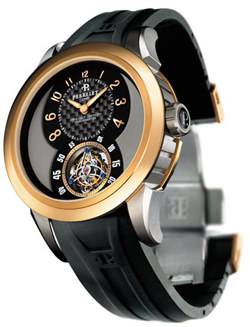 Automatic Tourbillon de Perrelet: Titanio y Oro Rosa