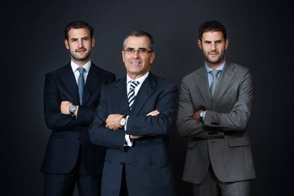 De izquierda a derecha: Pierre, Olivier y Elie Bernheim