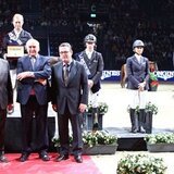 La ceremonia de entrega e premios en el Longines Grand Prix