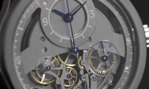 Sylvain Pinaud y su “Chronographe Monopoussoir Artisanal”