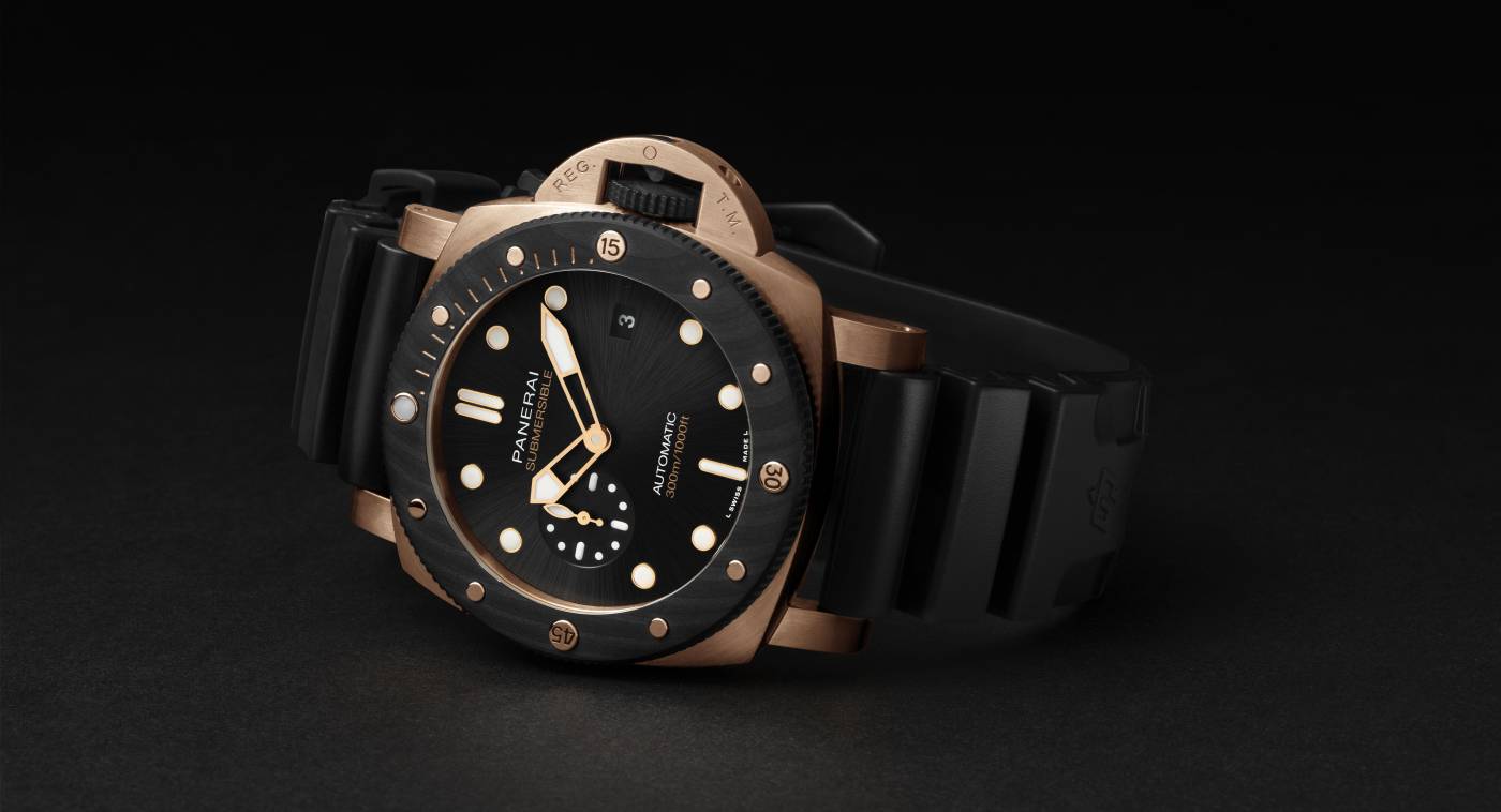 Panerai lanza el Submersible Goldtech™ OroCarbo 44mm