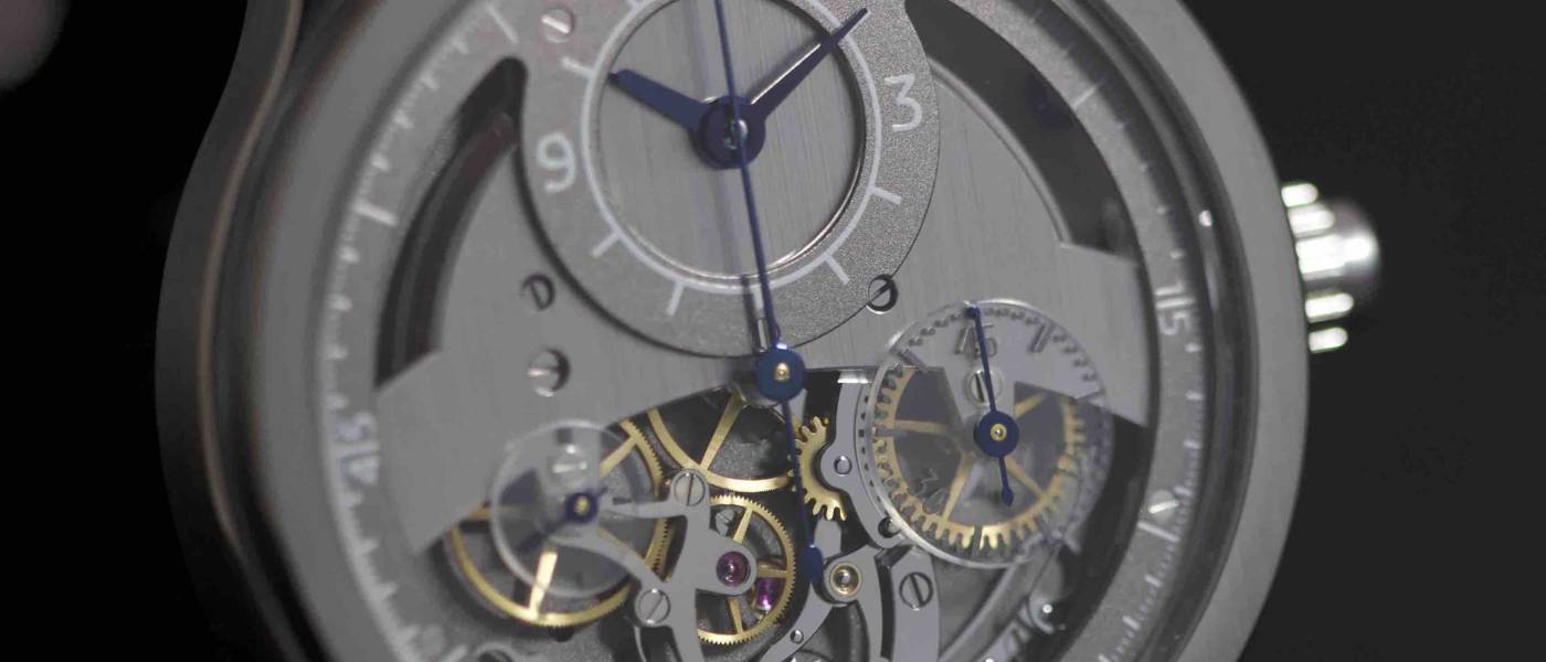 Sylvain Pinaud y su “Chronographe Monopoussoir Artisanal”