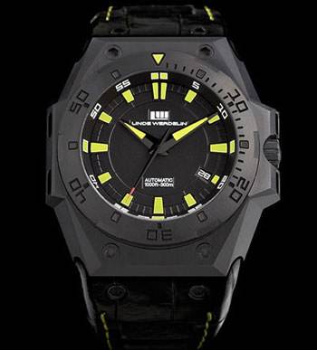 Negro con un toque de amarillo. El nuevo modelo Hard Black DLC II, por Linde Werdelin