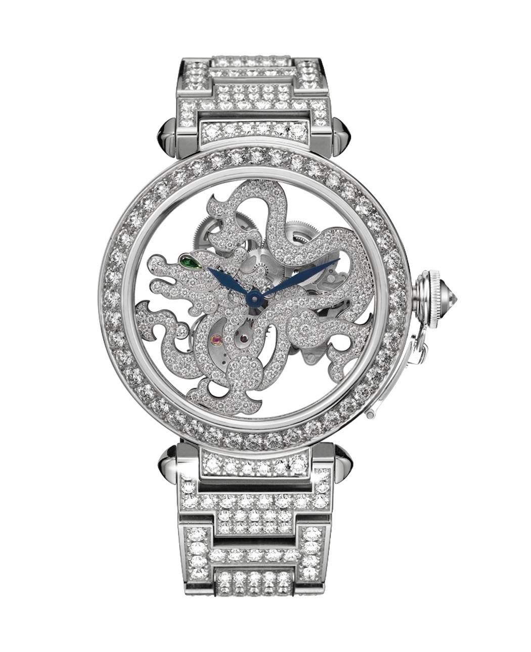 PASHA 42MM (MOTIVO DE DRAGON ESQUELETIZADO) de Cartier