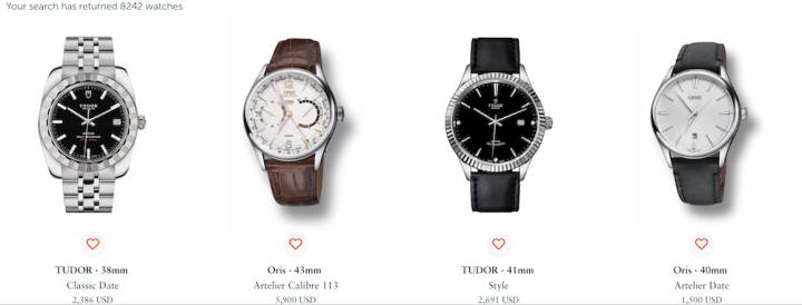 Más de 8.000 relojes están indexados en The Watch Pages... por ahora.