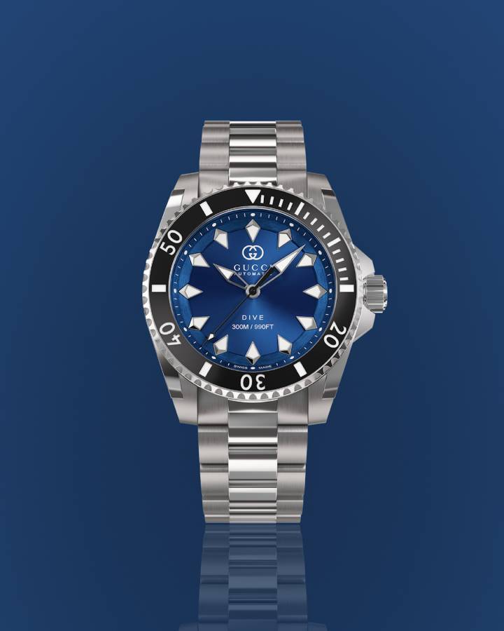 Gucci lanza una nueva campaña para su colección de relojes Dive