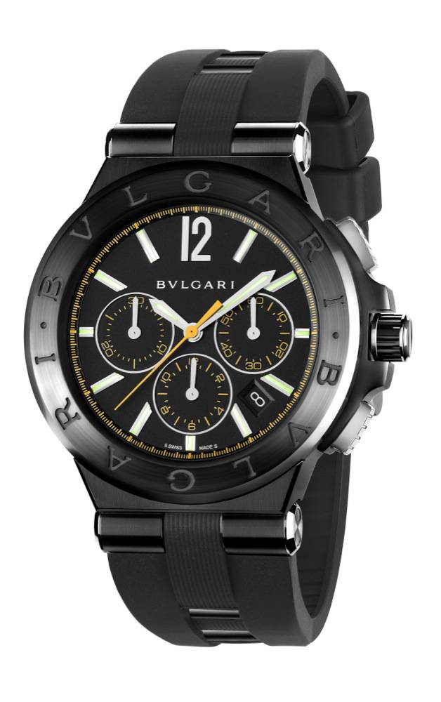 Diagono Ultranero Chronograph (Detalles en Amarillo)