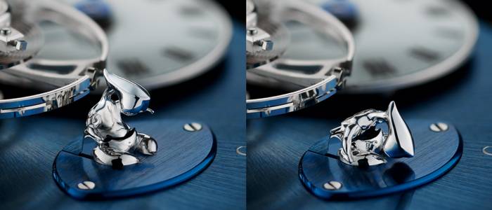 La reserva de marcha de la Legacy Machine No. 1, creada como una colaboración entre MB & F y el artista chino Xia Hang