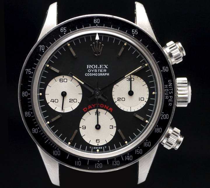 Pulsadores atornillados en un Rolex Daytona ref. 6263 vintage 