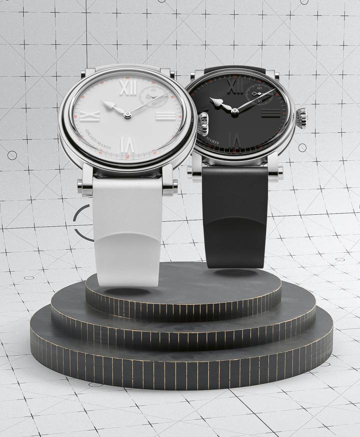 Con una altura de solo 10,5 mm, este reloj se deslizará con gracia bajo la manga de su esmoquin, captando sutilmente la mirada exigente de los conocedores que aprecian la relojería excepcional, independiente y original. La colección One & Two Academic se ve reforzada por la versión doble blanca de Black Tie, conocida como Academic White. Estas dos versiones ilimitadas están disponibles en diámetros de 38 mm y 42 mm.