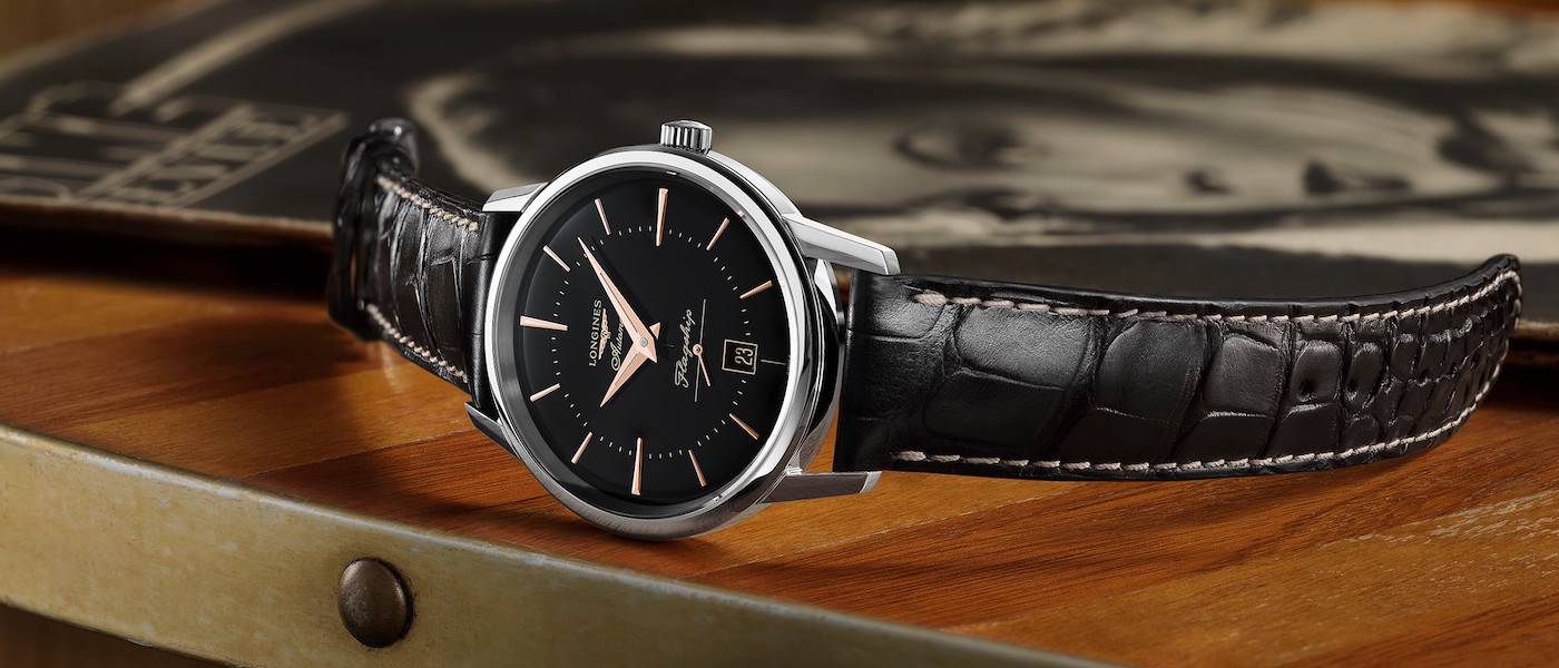 Longines: El Flagship Heritage con esfera negra