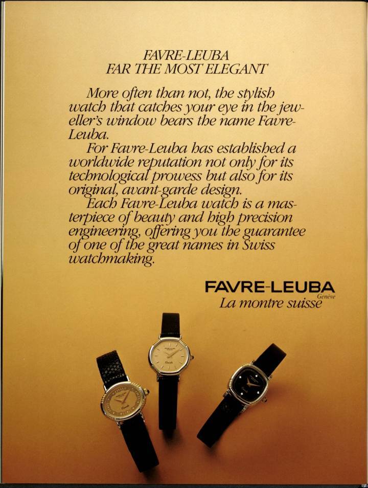 Una historia de Favre Leuba a través de los archivos de Europa Star