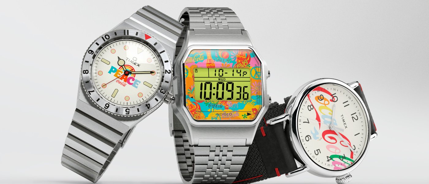 Timex se asocia con Coca-Cola para tres relojes de edición limitada