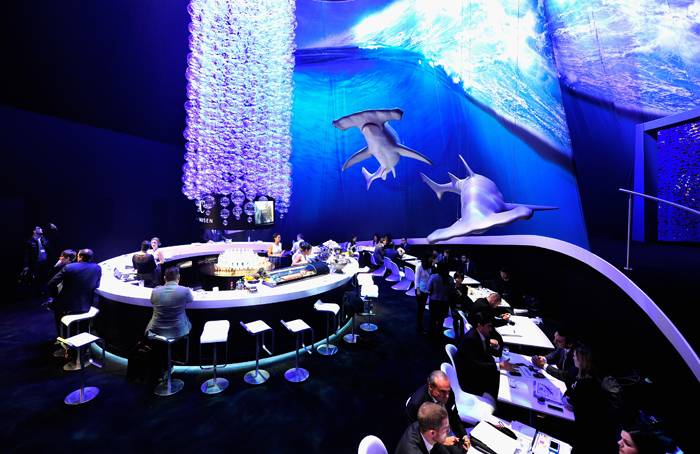 Una vista general del stand de IWC en el SIHH 2014 