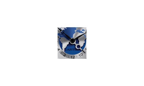El Cartier Tortue Multiple Time Zone Watch