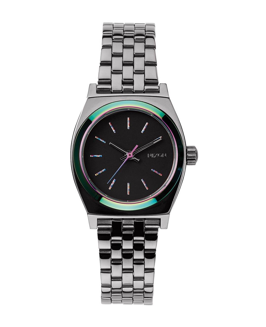 THE SMALL TIME TELLER (GUNMETAL & MULTICOLOUR) de Nixon