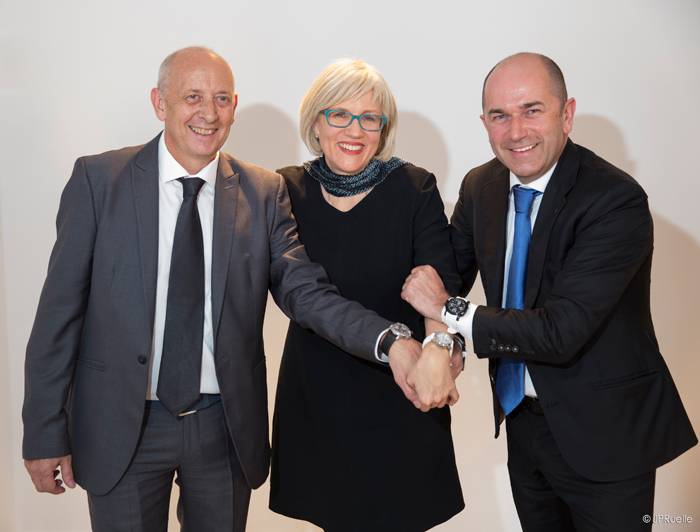 De izquierda a derecha: Jean-Louis Le Bec, Helen Patton & Jean-Pierre Lutgen