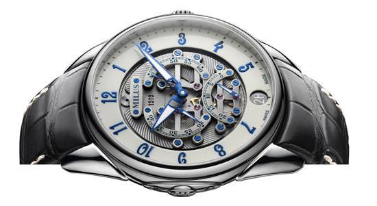 MILUS TIRION TriRetrograde Seconds Skeleton 1919