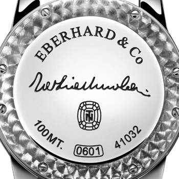 Fondo de la caja del Tazio Nuvolari Solo Tempo de Eberhard & Co.