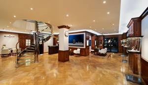 El interior de la nueva boutique de Blancpain en Shanghai
