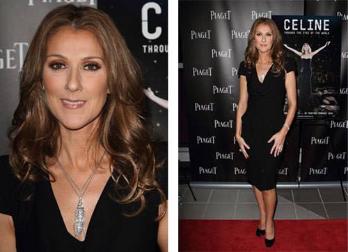 Celine Dion brilla con las joyas Piaget en el estreno mundial de su nueva película 