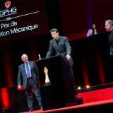 Felix Baumgartner recibiendo el «Mechanical Exception» Prize en el GPHG 2014