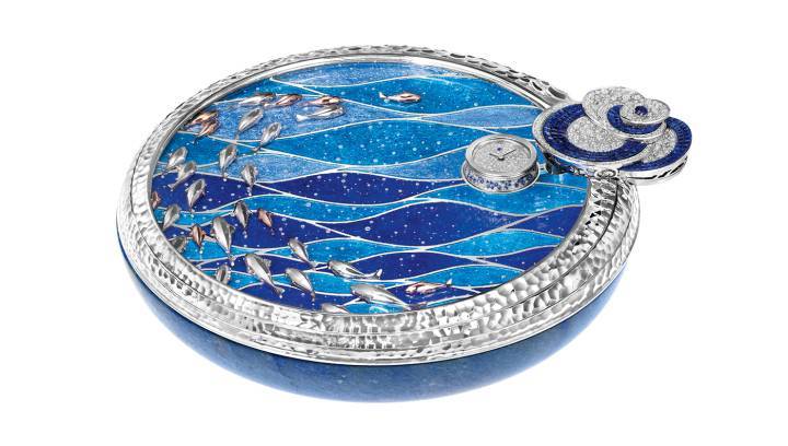 La caja Onde Mystérieuse, de la colección La Isla del Tesoro de Van Cleef & Arpels.